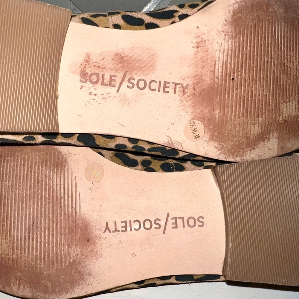 Sole Society Leopard Print Women's Loafers 7 1/2 - Picture 10 of 10